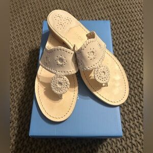 Women’s Jack Rogers flats tonal size 8 White